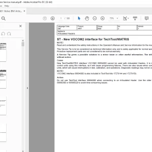 Volvo 861 BM Articulated Haulers Service Manual - PDF DOWNLOAD