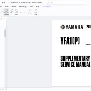 Yamaha 2002 YFA1(P) 3FA-AE1 SUPPLEMENTARY SERVICE MANUAL - PDF