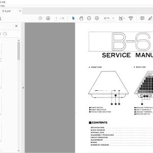 Yamaha B-6 Stereo Power Amplifier Service Manual - PDF