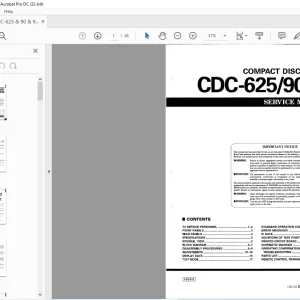 Yamaha CDC-625 CDC-90 CDC-91 Compact Disc Player Service Manual - PDF
