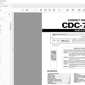 Yamaha CDC-755 Compact Disc Player Service Manual - PDF DOWNLOAD