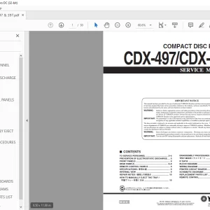 Yamaha CDX-497 CDX-397 Compact Disc Player Service Manual - PDF