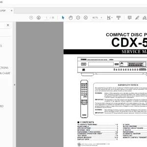 Yamaha CDX-596 Compact Disc Player Service Manual - PDF