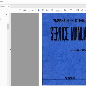 Yamaha CR-1000 Hi-Fi Stereo Service Manual - PDF DOWNLOAD