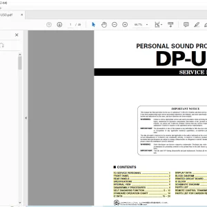 Yamaha DP-U50 Personal Sound Processer Service Manual - PDF