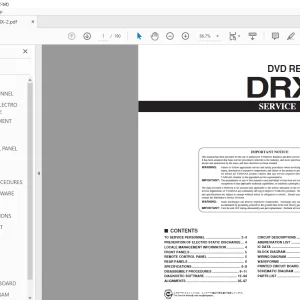 Yamaha DRX-2 DVD Recorder Service Manual - PDF DOWNLOAD