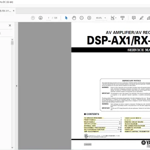 Yamaha DSP-AX1/RX-V1 AV Amplifier Av Receiver Service Manual - PDF