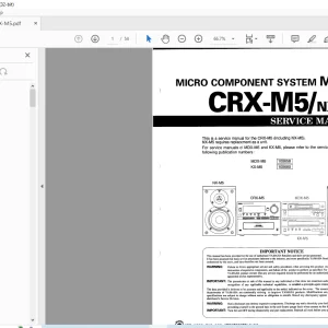 Yamaha MCR-5 CRX-M5 CRX-NX M5 Micro Component System Service Manual - PDF