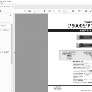 Yamaha P5000S/P97000S Power Amplifier Service Manual - PDF DOWNLOAD