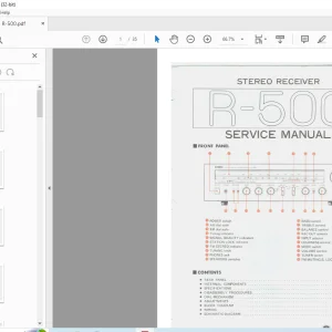 Yamaha R-500 Stereo Receiver Service Manual - PDF DOWNLOAD