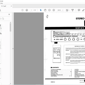Yamaha R-7 Stereo Receiver Service Manual - PDF DOWNLOAD