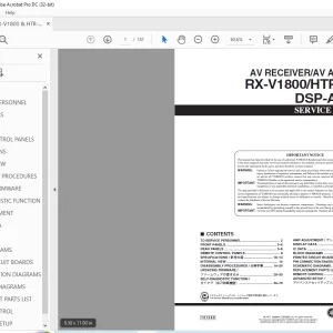 Yamaha RX-V1800/HTR-6190/DSP-AX1800 AV RECEIVER/AV AMPLIFIER Service Manual - PDF DOWNLOAD
