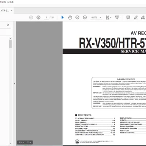 Yamaha RX-V350/HTR-5730 AV RECEIVER Service Manual - PDF DOWNLOAD