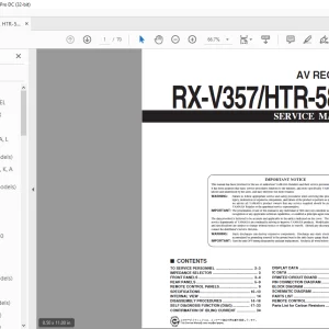 Yamaha RX-V357 HTR-5830 AV RECEIVER Service Manual - PDF DOWNLOAD