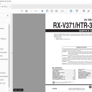 Yamaha RX-V371/HTR-3064 AV RECEIVER Service Manual - PDF DOWNLOAD