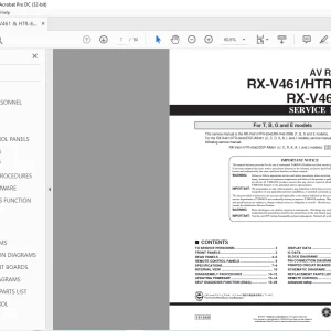 Yamaha RX-V461/HTR-6040/RX-V461DAB AV RECEIVER Service Manual - PDF DOWNLOAD