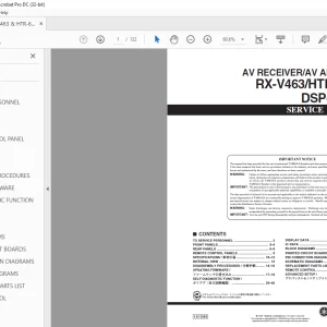 Yamaha RX-V463/HTR-6140/DSP-AX463 AV RECEIVER/AV AMPLIFIER Service Manual - PDF