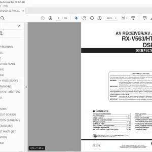 Yamaha RX-V563/HTR-6150/DSP-AX563 AV RECEIVER/AV AMPLIFIER Service Manual - PDF DOWNLOAD