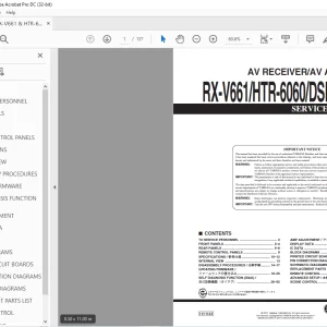 Yamaha RX-V661/HTR-6060/DSP-AX761 AV RECEIVER/AV Amplifier Service Manual - PDF DOWNLOAD