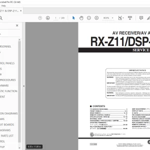 Yamaha RX-Z11/DSP-Z11 AV RECEIVER/AV AMPLIFIER Service Manual - PDF DOWNLOAD