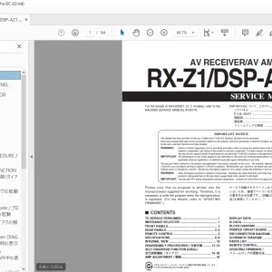 Yamaha RX-Z1/DSP-AZ1 AV RECEIVER/AV AMPLIFIER Service Manual - PDF DOWNLOAD