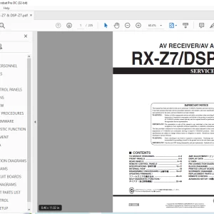 Yamaha RX-Z7/DSP-Z7 AV RECEIVER/AV AMPLIFIER Service Manual - PDF DOWNLOAD