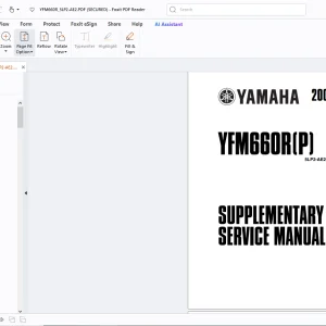 Yamaha YFM660R(P) 5LP2-AE2 SUPPLEMENTARY SERVICE MANUAL - PDF