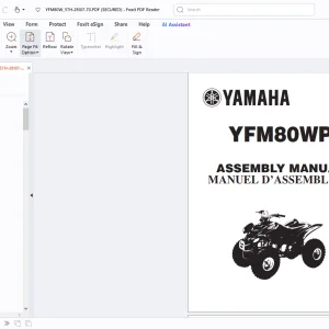 Yamaha YFM80WP 5TH-28107-70 ASSEMBLY MANUAL - PDF