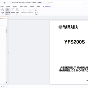 Yamaha YFS200S 5VM-28107-71 ASSEMBLY MANUAL - PDF