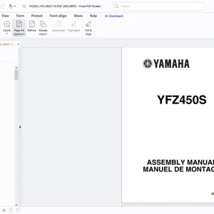 Yamaha YFZ450S 5TG-28107-70 ASSEMBLY MANUAL - PDF