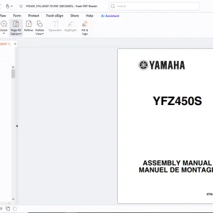 Yamaha YFZ450S 5TG-28107-70 ASSEMBLY MANUAL - PDF