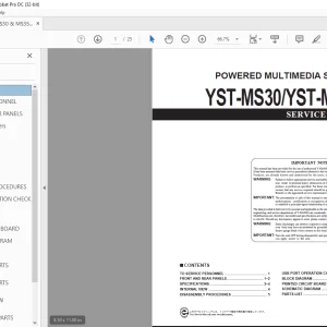 Yamaha YST-MS30/YST-MS35D POWERED MULTIMEDIA SPEAKERS Service Manual - PDF