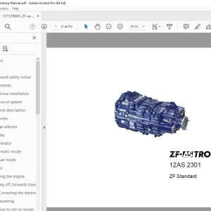 ZF-AS TRONIC 12AS 2301 Operating Manual - PDF DOWNLOAD
