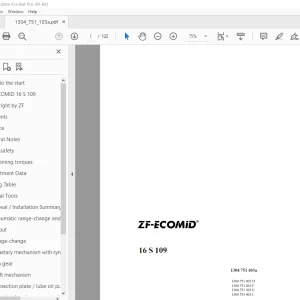 ZF-ECOMID 16 S 109 Repair Manual 1304 751 103a - PDF DOWNLOAD