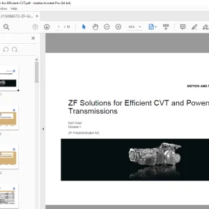ZF Transmissions Solutions for Efficient CVT & Powershift Manual PDF