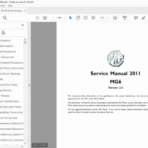 2011 MG6 Service Manual - PDF Download