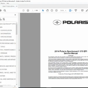 2014 Polaris Sportsman 570 Service Manual PDF