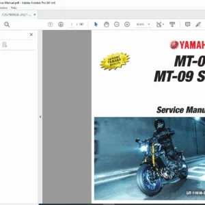 2021 Yamaha MT-09 Service Manual PDF