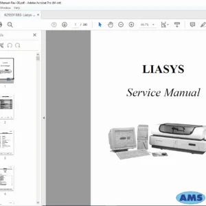 AMS Liasys Clinical Chemistry Analyzer Service Manual – PDF Download