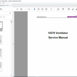 Aeonmed VG70 Ventilator Service Manual PDF