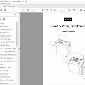 AeroCut Prime / One / Velocity Service Manual – PDF Download