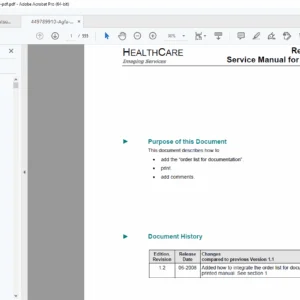 Agfa CR 35-X / CR 25-X Computed Radiography System Service Manual – PDF Download