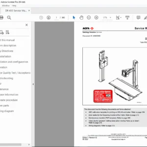 Agfa DR 400 X-Ray Service Manual PDF - PDF DOWNLOAD