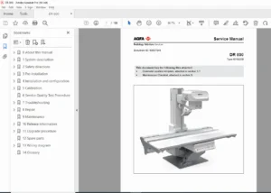 Agfa DR 800 Digital Radiography System Service Manual PDF
