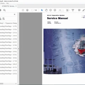 Alfa Laval SA 841 Separation System Service Manual – PDF Download