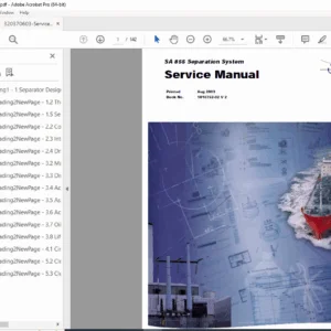 Alfa Laval SA 855 Separation System Service Manual – PDF Download