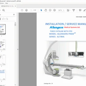 Allengers PRIDE HP Cathlab Service Manual – Fixed 100kW System with FPD