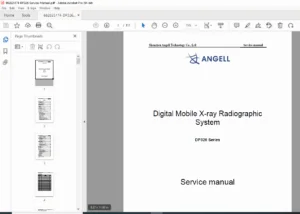 Angell DP326 Digital Mobile X-Ray Radiographic System – Complete Service Manual PDF