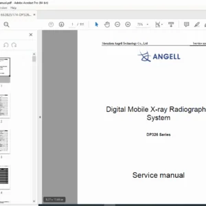 Angell DP326 Digital Mobile X-Ray Radiographic System – Complete Service Manual PDF