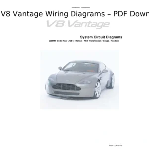 Aston Martin V8 Vantage Wiring Diagrams (2008 Model Year – Coupe Roadster)PDF